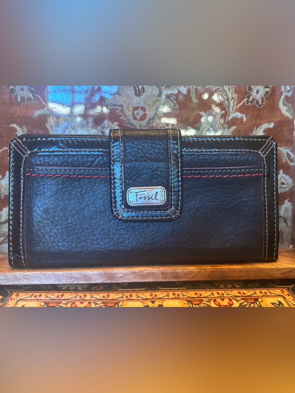 Fossil Leather Wallet - Beautiful ๐คฉ - Picture 9 of 9